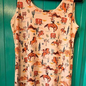 Jostar Cowboy Motif Short Dress.